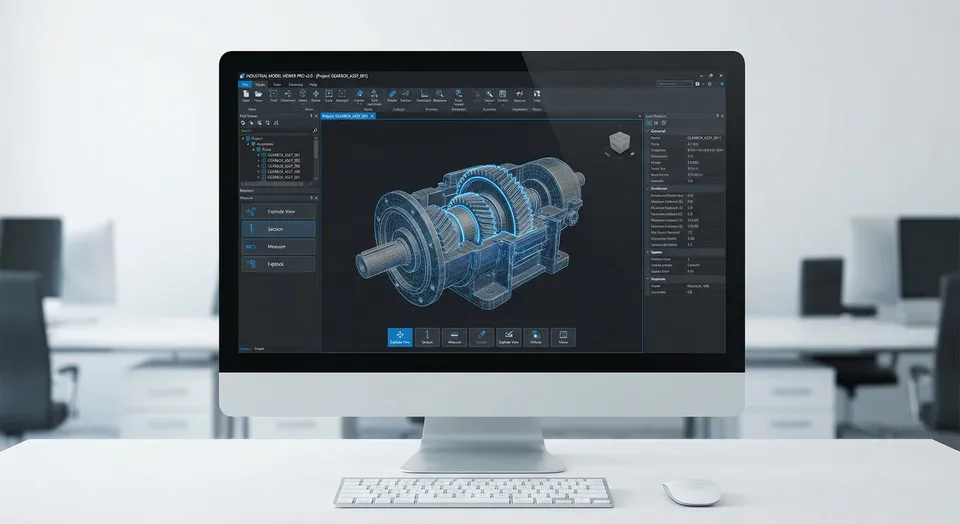 3D application interface preview
